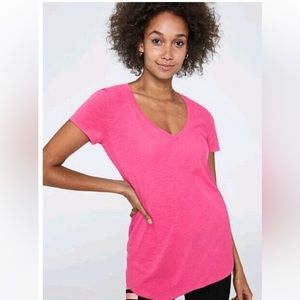 Victoria Secret PINK V Neck Pink Shirt